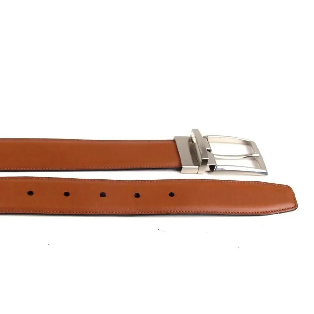 CLASSIC BLACK BROWN REAL LEATHER 1 3/8